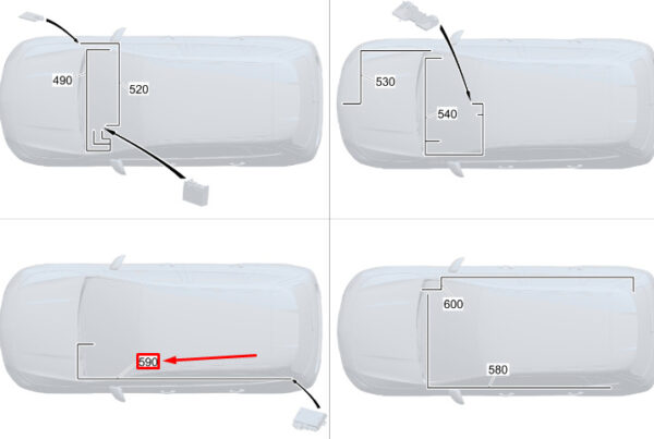 A2475404916 - MB GLA H247 Active Parking Assist Kabelbaum RHD A2475404916 NEUES ECHTES
