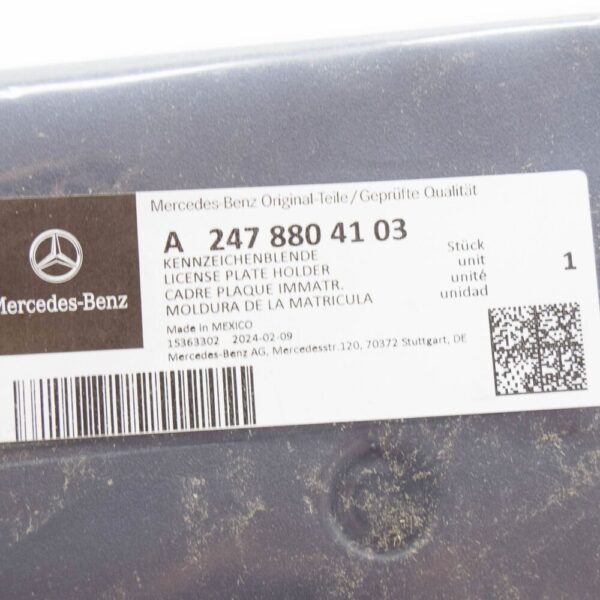 A2478804103 - MERCEDES-BENZ GLB X247 Front License Plate Holder A2478804103 NEW GENUINE