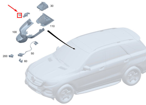 A2479008417 - Mercedes-Benz GLE W167 Rain and Light Sensor Control A2479008417 NEW ORIGINAL