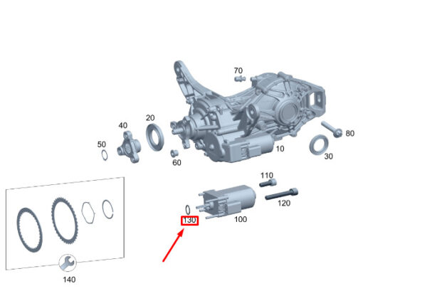 A2479970200 - MB GLA H247 AMG O-Ring for Rear Differential Actuator A2479970200, NEW