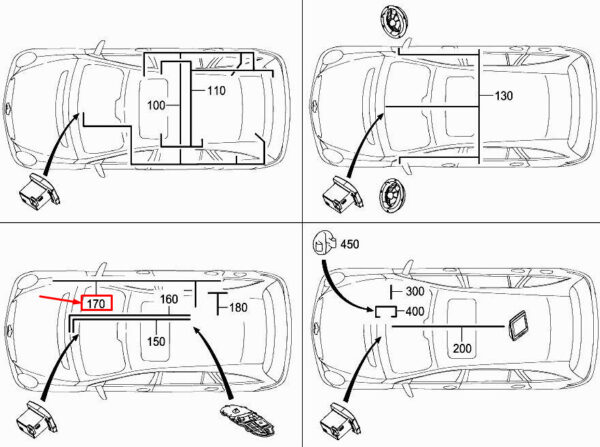 A2514400435 - NEW MERCEDES-BENZ R W251 LIGHT GUIDE HARNESS A2514400435 GENUINE
