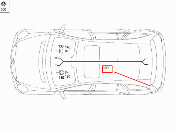 A2515400710 - NEW MERCEDES-BENZ R W251 FUEL TANK HARNESS A2515400710 GENUINE