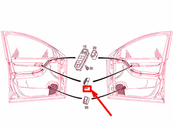A25182009109174 - New Genuine MERCEDES BENZ Lock Switch N/S Left Front Door A25182009109174 OEM