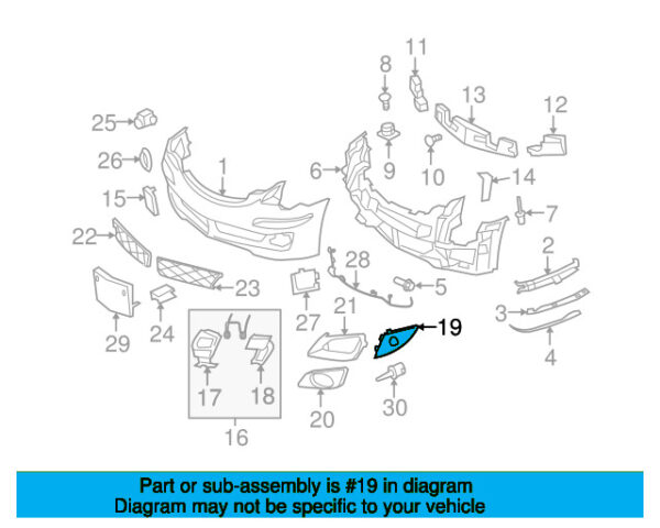 A25188509239197 - Mercedes-Benz R-Class W251 Front Left Bumper Corner Cover A25188509239197