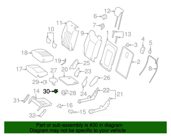 A25197101289051 - NEW MERCEDES-BENZ R CLASS REAR LEFT OUTER SEAT TRIM PANEL CAP GENUINE