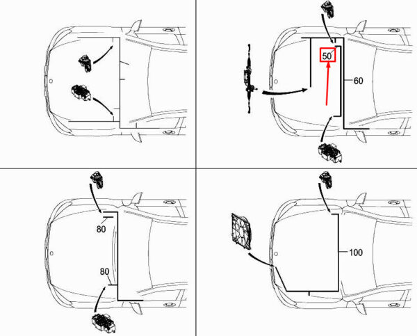 A2535409514 - Mercedes-Benz GLC X253 Air Suspension Harness A2535409514 NEW Original