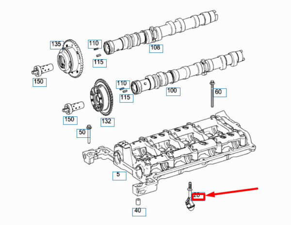 A2710181030 - NEW MERCEDES-BENZ C W204 OIL DRAINPIPE LINE A2710181030 ORIGINAL