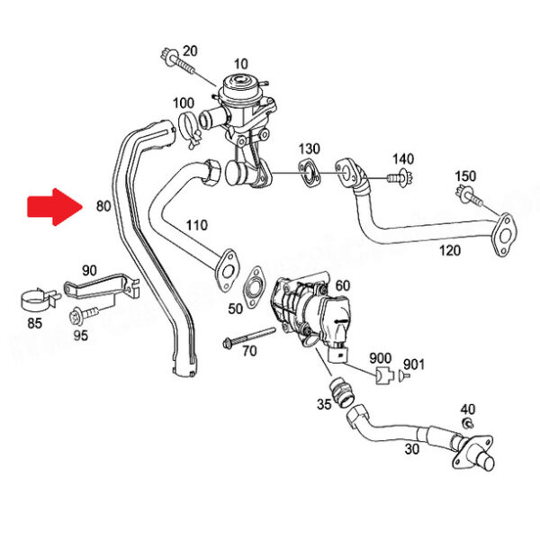 A2711410783 - Mercedes-Benz C W203 Engine Air Pants A2711410783 NEW GENUINE