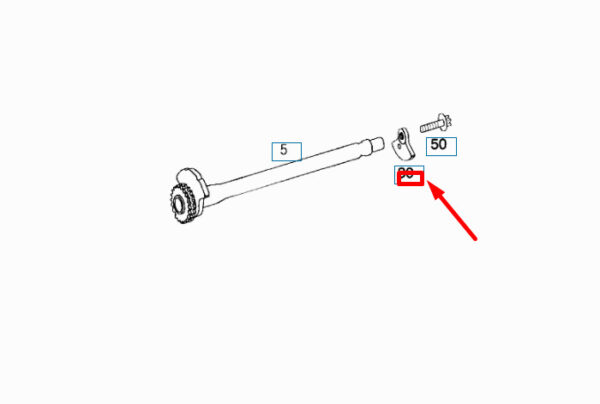 A2720340722 - NEW MERCEDES-BENZ C W204 BALANCE SHAFT REAR COUNTERWEIGHT A2720340722 ORIGINAL
