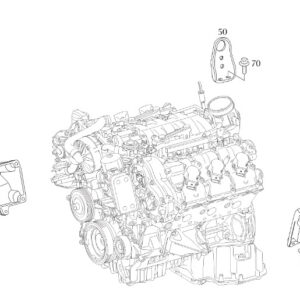 A2722232104 - NEW MERCEDES-BENZ C W204 LEFT SIDE ENGINE CARRIER A2722232104 ORIGINAL