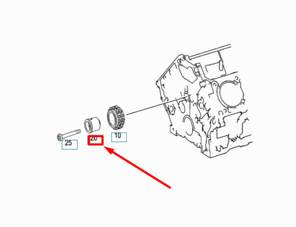 A2730520005 - NEW MERCEDES-BENZ E W212 DIFFERENTIAL WAVE BEARING JOURNAL A2730520005 ORIGINAL