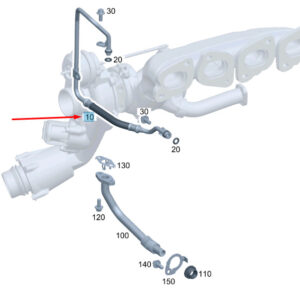 A2740902700 - NEW MERCEDES-BENZ C W204 OIL FEED LINE A2740902700 ORIGINAL
