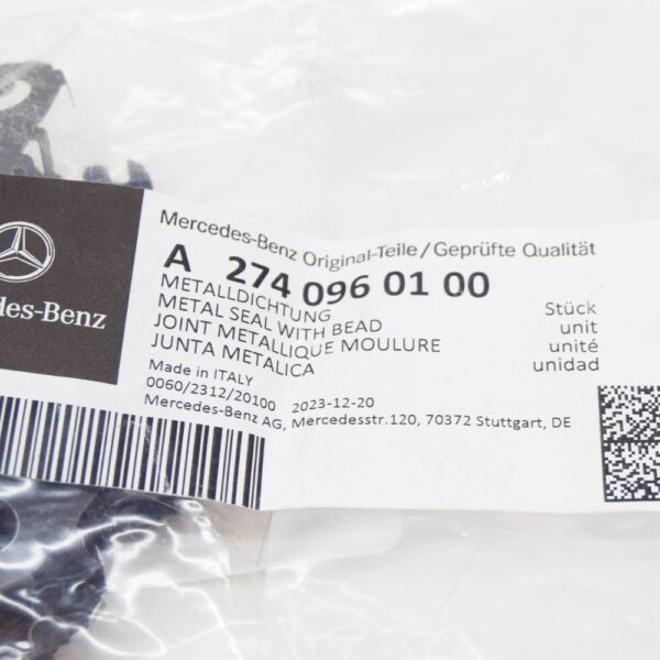 A2740960100 - MB E C238 Turbocharger Oil Line Metal Seal With Bead A2740960100 NEW