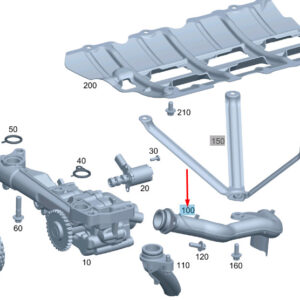 A2741802151 - NEW MERCEDES-BENZ C W204 OIL PUMP SUCTION PIPE A2741802151 ORIGINAL