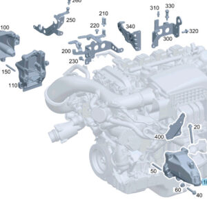 A2742231304 - NEW MERCEDES-BENZ C W204 LEFT SIDE ENGINE CARRIER A2742231304 ORIGINAL