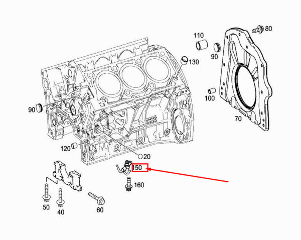 A2761800143 - NEW MERCEDES-BENZ C COUP� C205 MOTOROL SPRAY DUSE A2761800143 ORIGINAL