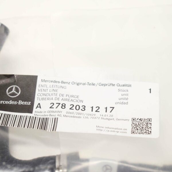 A2782031217 - NEW MERCEDES BENZ GL X166 TIMING CASE VENT PIPE HOSE A2782031217 ORIGINAL