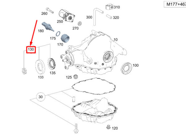 A2904912600 - New MERCEDES-BENZ GLS X167 Oil Filling Flange A2904912600