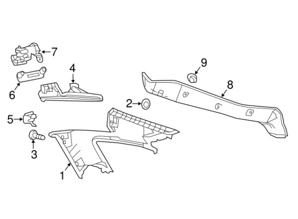 A29281002407H52 - Mercedes-Benz GLE Coupe C292 dress hook right A29281002407H52