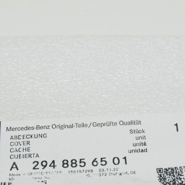 A2948856501 - MERCEDES-BENZ EQE SUV X294 Front Left Bumper Molding A2948856501 NEW GENUINE