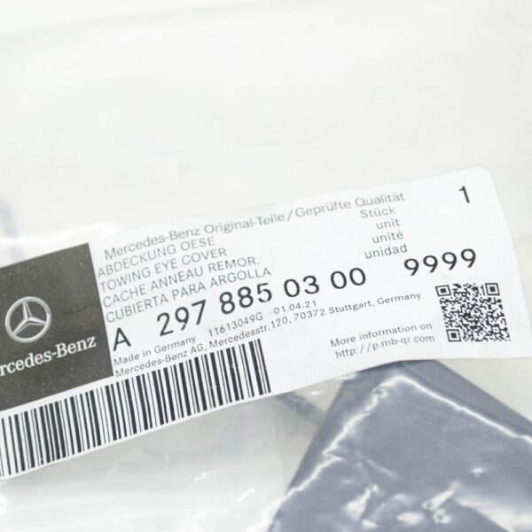 A29788503009999 - MB EQS V297 Rear Bumper Towel Cover A29788503009999 NEW ORIGINAL