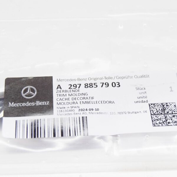 A2978857903 - MERCEDES-BENZ EQS V297 FRONT LEFT UPPER BUMPER TRIM A2978857903 NEW GENUINE