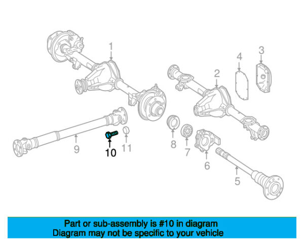 A3199900601 - Mercedes-Benz drive shaft screw A3199900601