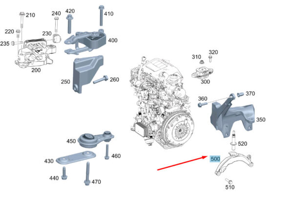 A4472660100 - NEW MERCEDES-BENZ VITO W447 TRANSMISSION A4472660100 GENUINE