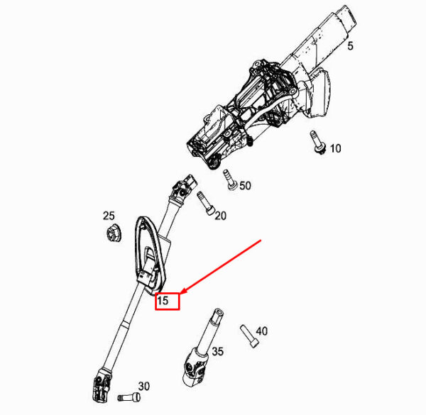 A4474601609 - NEW MERCEDES-BENZ VITO W447 STEERING SHAFT A4474601609