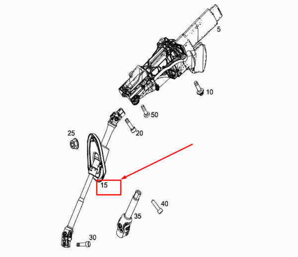 A4474602700 - NEW MERCEDES-BENZ VITO W447 STEERING COLUMN SHAFT A4474602700