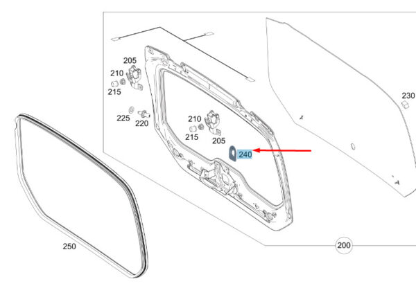 A4475403440 - NEW MERCEDES-BENZ VITO W447 REAR WIDOW BRACKET A4475403440 GENUINE