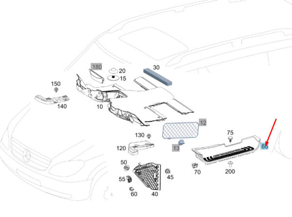 A44768016069051 - NEW MERCEDES-BENZ VITO W447 FRONT RIGHT ENTRANCE TRIM A44768016069051 ORIGINAL