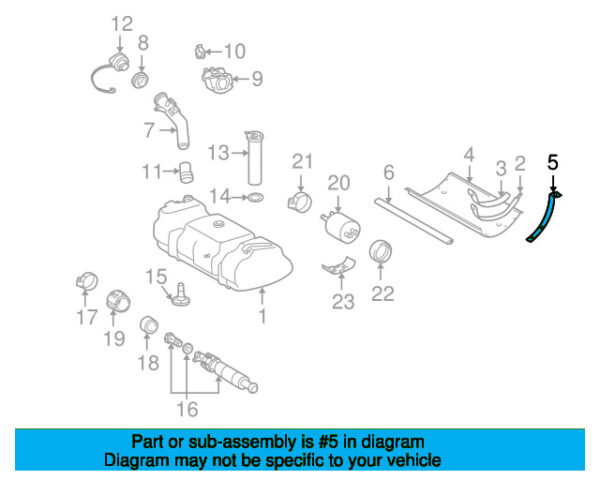 A4634700481 - Mercedes-Benz G-Class W463 Fuel Tank Protective Mount A4634700481