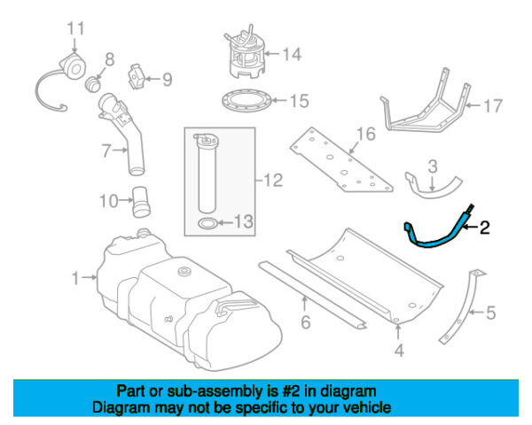 A4634700540 - Mercedes-Benz G-Class W463 fuel tank belt A4634700540