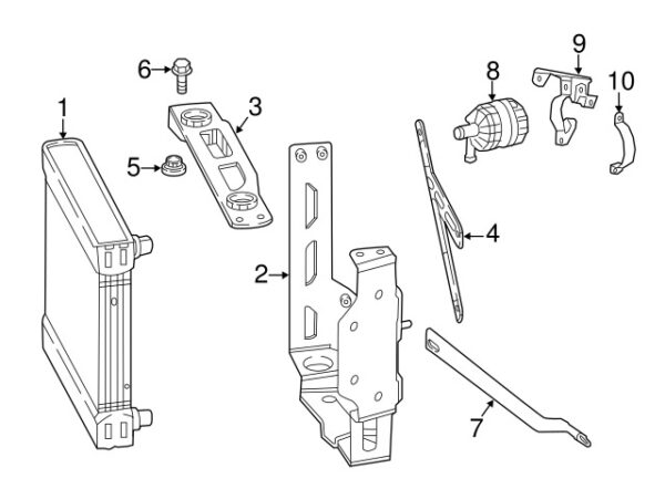 A4635040112 - Mercedes-Benz G-Class W463 Right Radiator Mounting Nut A4635040112