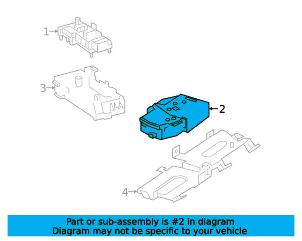 A4635409803 - Mercedes-Benz G-Class W463 rear fuse and relay center A4635409803