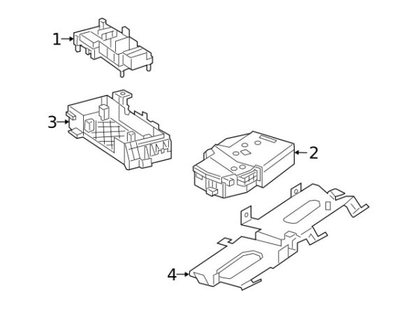 A4635409803 - Mercedes-Benz G-Class W463 rear fuse and relay center A4635409803