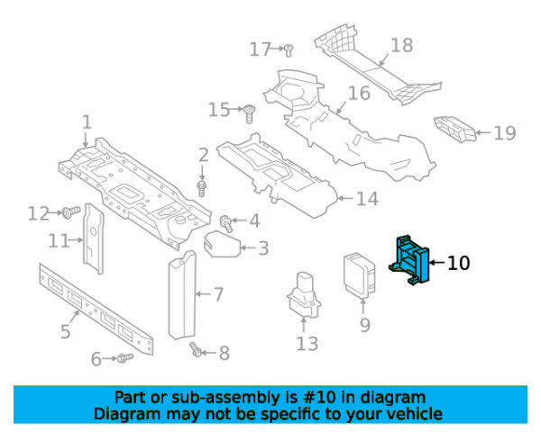 A4636208300 - Mercedes-Benz G-Class W463 Collision Avoidance Module Mount