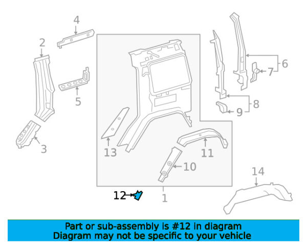 A4636362100 - Mercedes-Benz G-Class W463 spray protection for the rear left lower