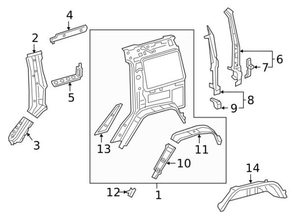 A4636362100 - Mercedes-Benz G-Class W463 spray protection for the rear left lower