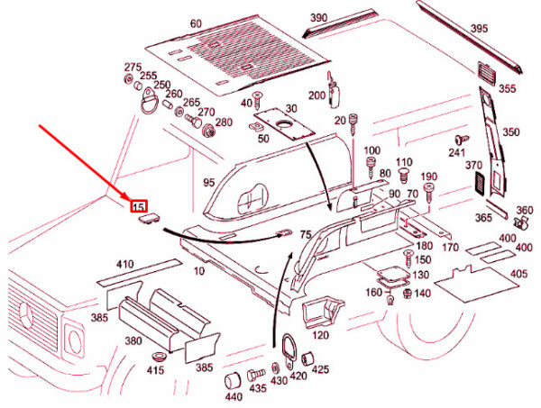 A46368408187088 - NEW MERCEDES-BENZ G W463 REAR SEAT FLOOR COVER A46368408187088 GENUINE