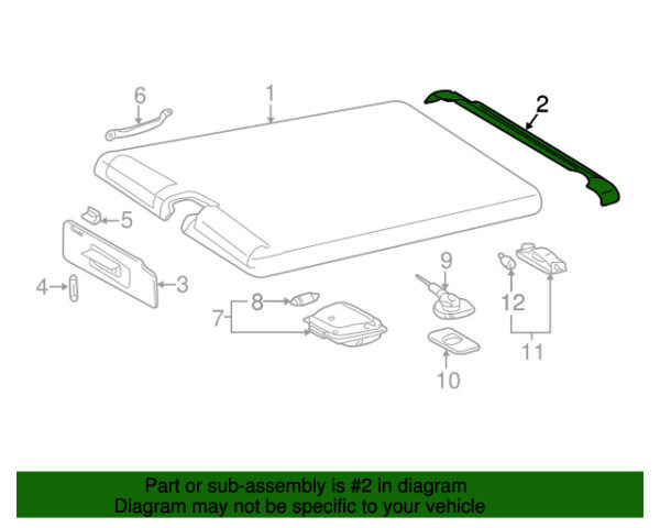 A46369500509051 - NEW MERCEDES-BENZ G-CLASS REAR ROOF OPENING A46369500509051 ORIGINAL