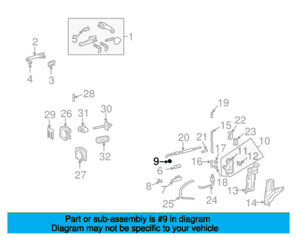 A46372718887101 - Mercedes-Benz G-Class W463 Center Interior-Outdoor Door Handle Cover