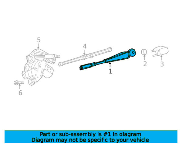 A46382402197167 - Mercedes-Benz G-Class W463 rear windshield wiper arm A46382402197167