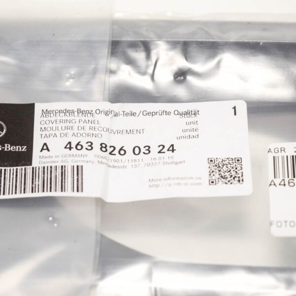 A4638260324 - Mercedes-Benz G-Class W463 Left Fog Light Cover Molding A4638260324 NEW GENUINE