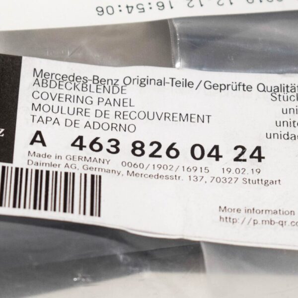 A4638260424 - Mercedes-Benz G W463 Right Fog Light Cover A4638260424 NEW