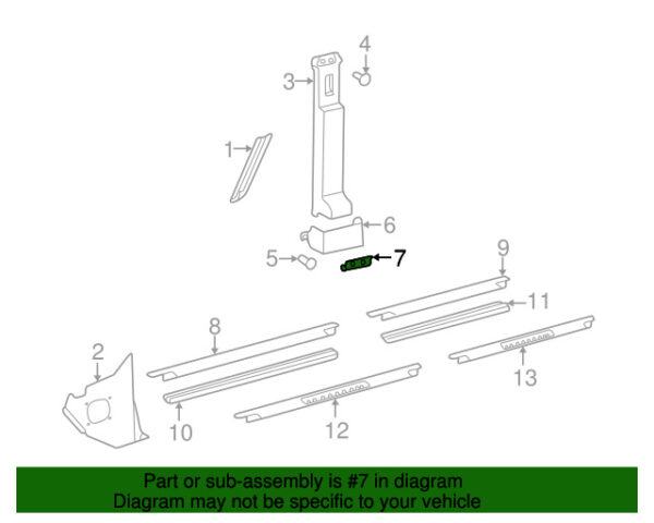 A46386802397101 - NEW MB G CLASS CENTER LOWER SEAT BELT LAP AND SHOULDER BELT BRACKET ORIGINAL