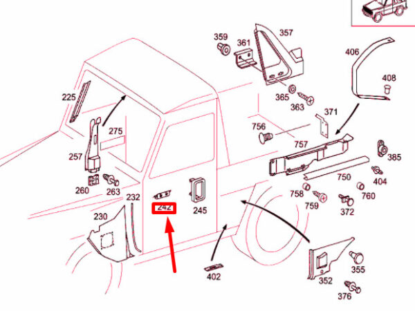 A46386802399051 - NEW MERCEDES-BENZ G W463 FRONT BELT OUTLET COVER A46386802399051 ORIGINAL
