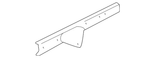 A4638804114 - Mercedes-Benz G-Class W463 dirt catcher mount right inside A4638804114