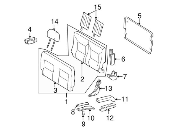 A46392900277101 - NEW MB G CLASS CENTRE LEFT SEAT BACK RECLINER ADJUSTMENT HANDLE GENUINE